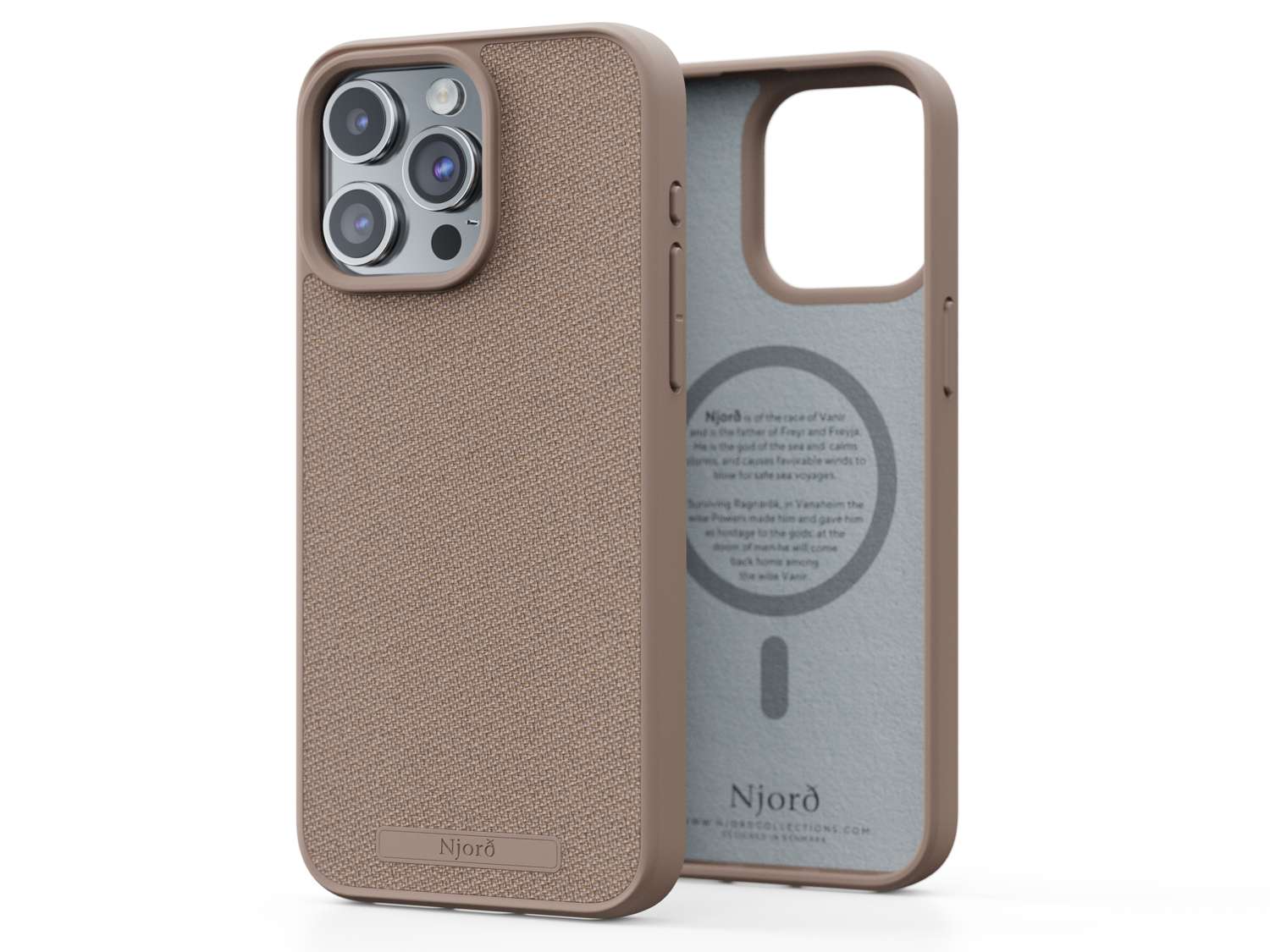 Pro Leather Case - iPhone 15 Pro Max - Sand (MagSafe Compatible)