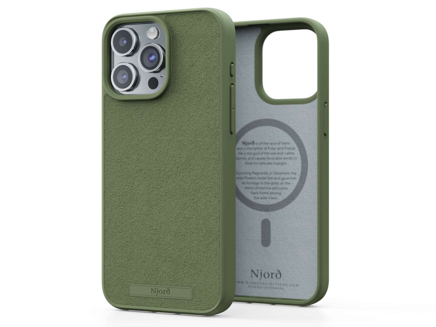 Suede MagSafe Case - Olive